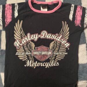 Harley Davidson little girls t shirt 4T